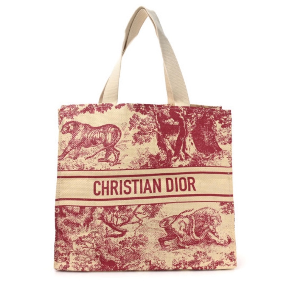 Christian Dior Dioriviera Red and Cream Tote Bag
